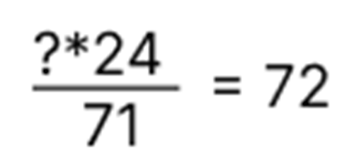 Eksempel fra øvelsestest i Verify Calculation