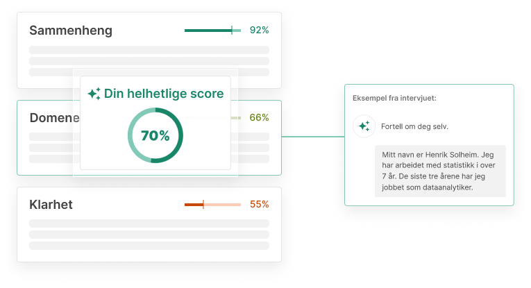 AI chatintervju rapport