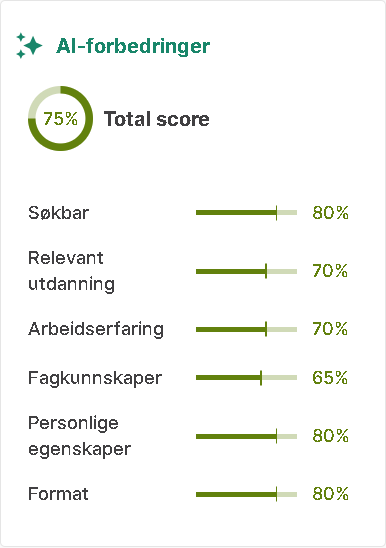 AI CV forbedringer
